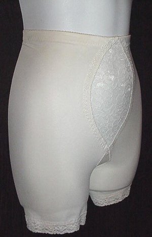SMOOTH and SPANKY TIGHT Panties VINTAGE Long Leg Panty GIRDLE LACY and ADORABLE Sz S 24-26 Waist!