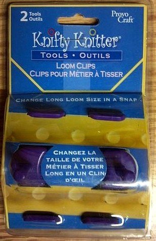 Provo Craft Knifty Knitter Loom Clips Set of Two Brand New in Package!