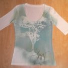 New Tree Shirt Ladies Designer Sublimation Top 3/4 or 1/2 Sleeve S M L XL Misses