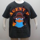 Agent P Phineas & Ferb Boys Perry The Platypus TShirt S 8 M 10-12 L 14-16 XL