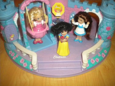 Disney Spin N Surprise Castle Playset Belle Cinderella Snow White Swing Princess