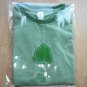 Tree Hugger T-Shirt Green Juniors Graphic Cap Sleeve Top M or L NWOT