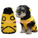 Bumblebee dog hoodie pet apparel costume XS chihuahua