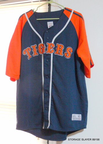 TRUE FAN DETROIT TIGERS MLB BASEBALL JERSEY SIZE XL 46-48