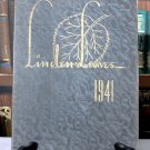 1941 LINDEN LEAVES LINDEN UNION HIGH SCHOOL YEARBOOK YEAR BOOK CALIFORNIA