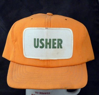 RARE C1960'S GREEN BAY PACKERS USHER UNIFORM HAT CAP FREE SHIPPING!