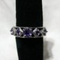 STERLING SILVER & AMETHYST LADIES RING WOMANS SIZE 7 925 NO SCRAP HERE!