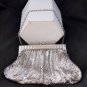 VINTAGE WHITING & DAVIS SILVER MESH PURSE HANDBAG 2928