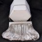 VINTAGE WHITING & DAVIS SILVER MESH PURSE HANDBAG 2928