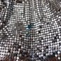 VINTAGE WHITING & DAVIS SILVER MESH PURSE HANDBAG 2928