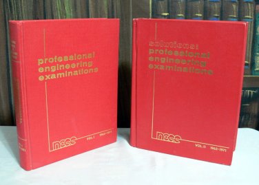 1965-1971 NCEE PROFESSIONAL ENGINEERING EXAMINATIONS + SOLUTIONS VOL 1 & 2