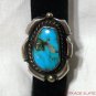 VINTAGE OLD PAWN NATIVE AMERICAN INDIAN STERLING SILVER RING SMALL TURQUOISE