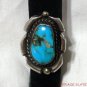 VINTAGE OLD PAWN NATIVE AMERICAN INDIAN STERLING SILVER RING SMALL TURQUOISE