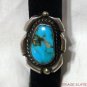VINTAGE OLD PAWN NATIVE AMERICAN INDIAN STERLING SILVER RING SMALL TURQUOISE