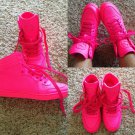 Gucci neon pink sneakers