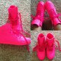 Gucci neon pink sneakers