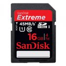 SanDisk 16GB Extreme SDHC Class 10 UHS-I Memory Card 45 mb/s
