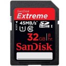 SanDisk 32GB Extreme SDHC Class 10 UHS-I Memory Card 45 mb/s