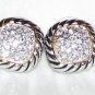 Silver Earrings     Post, Square shape Gold tone frame, Stylish!