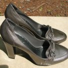 BCBG Girls High Heel Shoes Metallic Silver  Pumps 8.5 M Designer Shoes