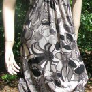 ELLE Dress Black White Floral  Dress Size Small Long Gown New