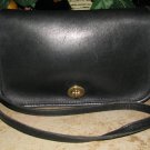 Coach Black Shoulder Bag Medium Leather Vintage Long Strap