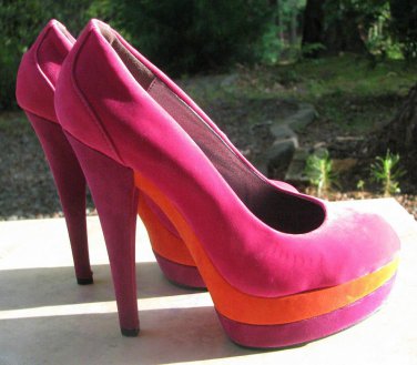 De Blossom Collection Multi High Heel Shoes Size 6 Women's Designer Shoes