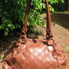 Ecko Satchel Large Brown Shoulder Bag Quilted Women's Designer Shoulder Bag