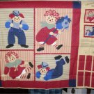 Raggedy Ann and Andy Wall Hanging Fabric Panel for Quilting 44 X 36