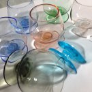 Retro Set of Mini Snifter Colored Shot Glasses 7
