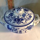 China Blue fine Porcelain Tureen exclusively for Seymour Mann"