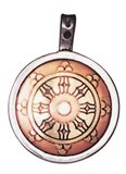 Dharma Wheel Talisman for Perfection & Peace