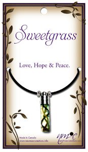 Sweetgrass Pendant for Love, Hope, and Peace