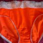 Cacique Lane Bryant panties ~ Plus 18W ~ Hipster orange / beige "Sneak a peek"