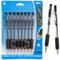 LOT OF 10 Clipclick Black Ball-Point Pens, 8-ct. Packs