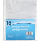 LOT OF 5 11-Hole Clear Plastic Sheet Protectors