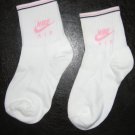 New NIKE AIR RETRO YOUTH Socks Cotton White Insigina Sizes 3-5/ 5-7 Dri Fit Soft