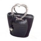 Suede Bucket Tote (Black)