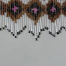 Gorgeous Beaded Fringe Trim 5" Brown,Black,Pink . All is in Glass.