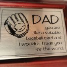 SMALL DAD KEEPSAKE, JEWELRY WOODEN BOX WITH PLUKE