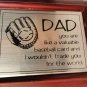 SMALL DAD KEEPSAKE, JEWELRY WOODEN BOX WITH PLUKE