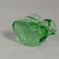 Green Art Quality Glass Rubbit   Figurine