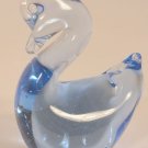 Blue Art Quality Glass Swan Figurine