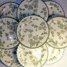 BEAUTIFULL 9 PIECES OF BARRATTS COUNTRY VINE SALAD OR DESERT PLATE FROM ENGLAND