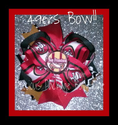 49ers Over The Top Bow