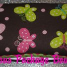 Brown Butterfly Wipey Case