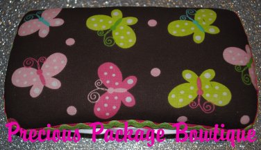 Brown Butterfly Wipey Case