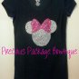 Minnie Mouse Rhinestone Head Adult Shirt