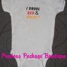 Drool Red & Gold Onsie