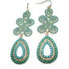 Stella & Dot Capri Turquoise Chandelier Boho Earrings